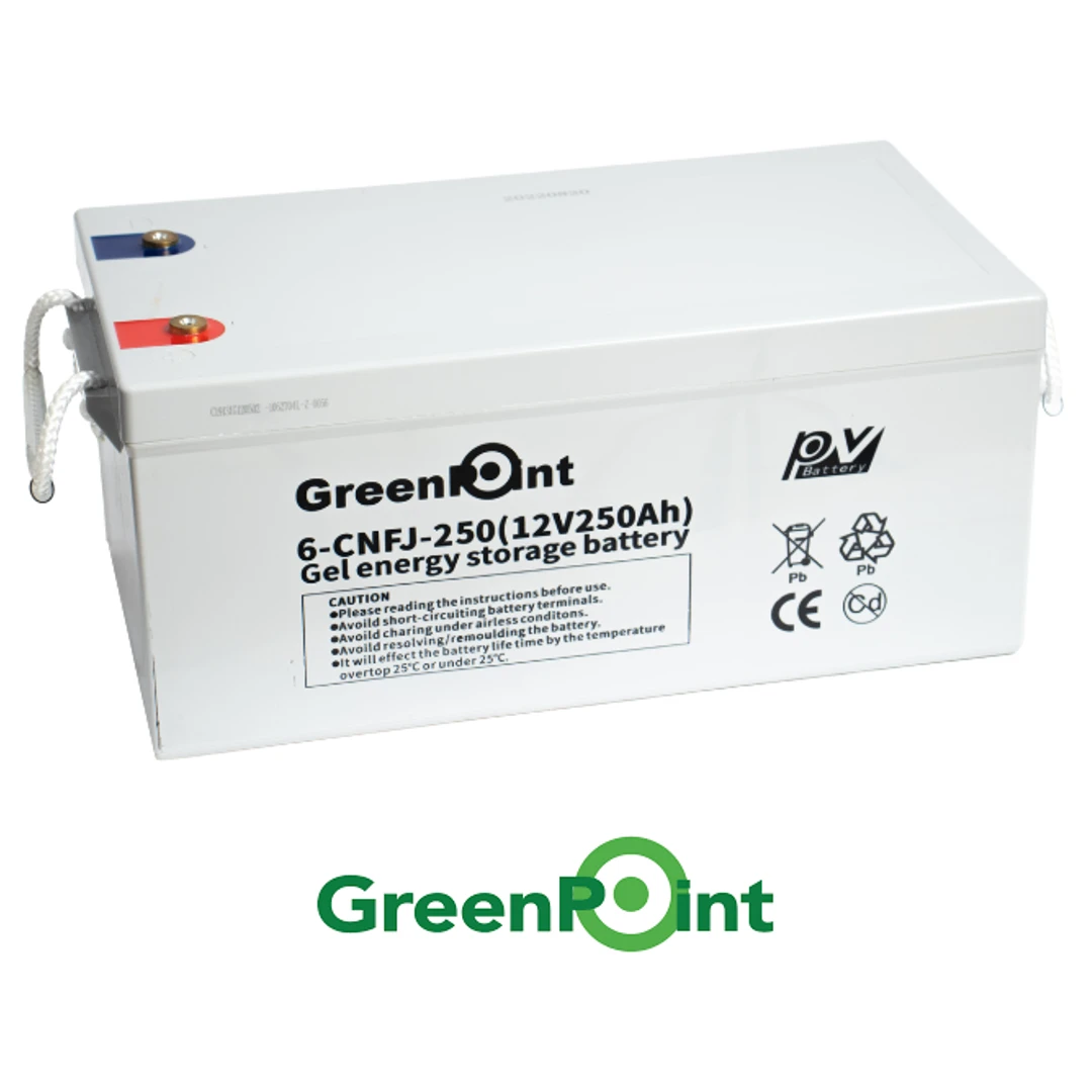 Bateria-Gel-Ciclo-Profundo-250Ah-12V-GreenPoint-Ecogreensolar